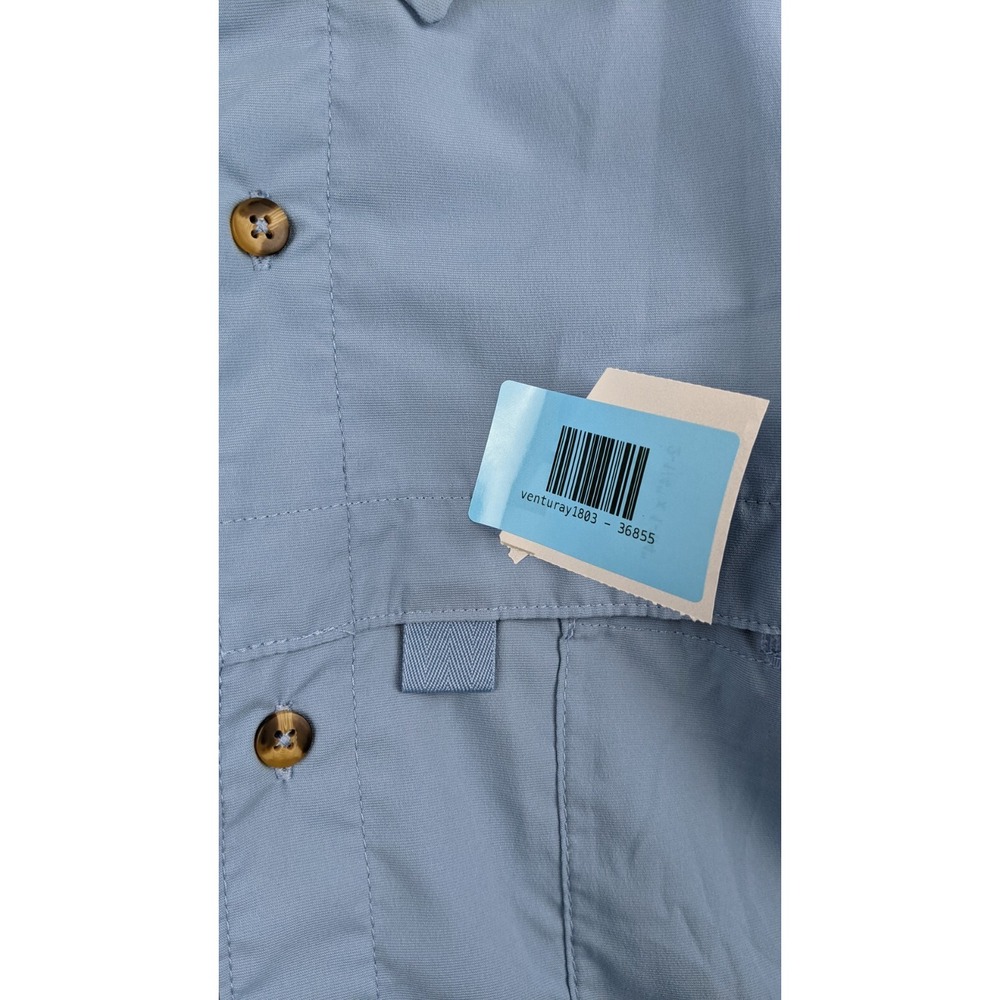 L.L.β Bean Men's XXL Blue NylonβBlend Vented Fishing Shirt β Outdoor Utility - Picture 2 of 16